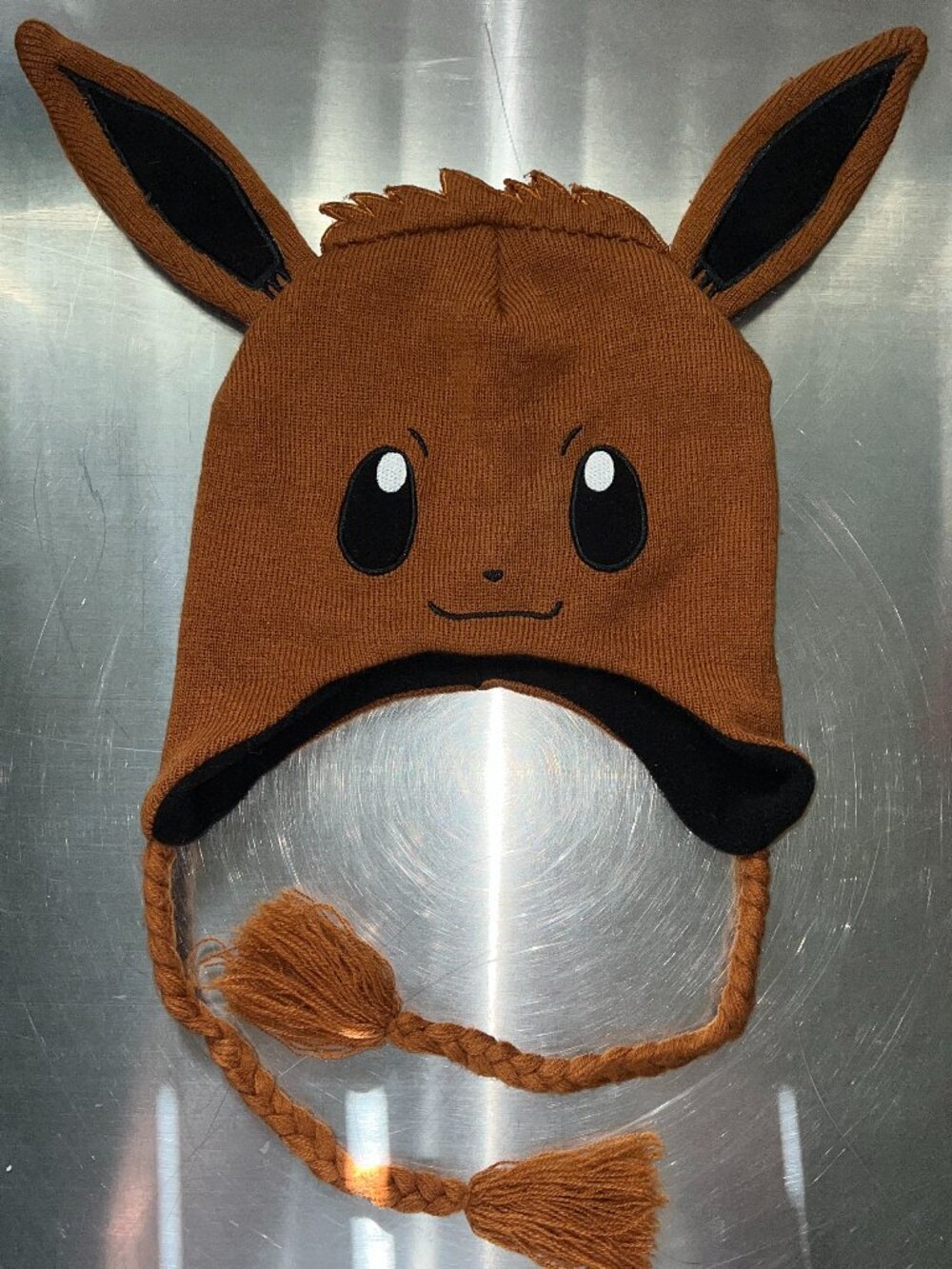 2017 Nintendo Pokémon Eevee One Size Fits Most Braided Tassel Beanie Hat
